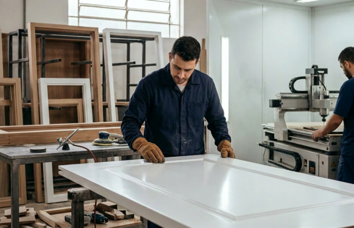 Domínio técnico em portas laqueadas: a união entre design visionário e execução impecável
